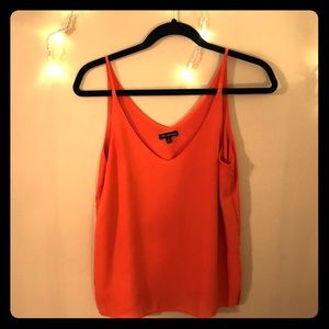 Orange spaghetti strap tank